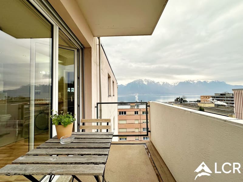 Magnifique meublé courte durée 3,5p // 2 chambres // Balcon vue lac (6)