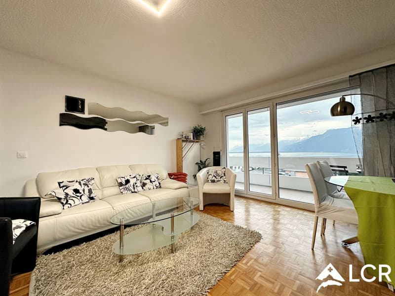 Magnifique meublé courte durée 3,5p // 2 chambres // Balcon vue lac (2)