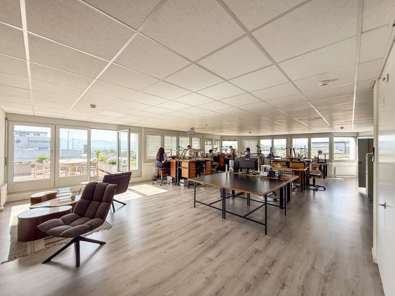 3 premiers loyers offerts - Grands bureaux à Nyon - Belle terrasse - Vue sur le lac (7)
