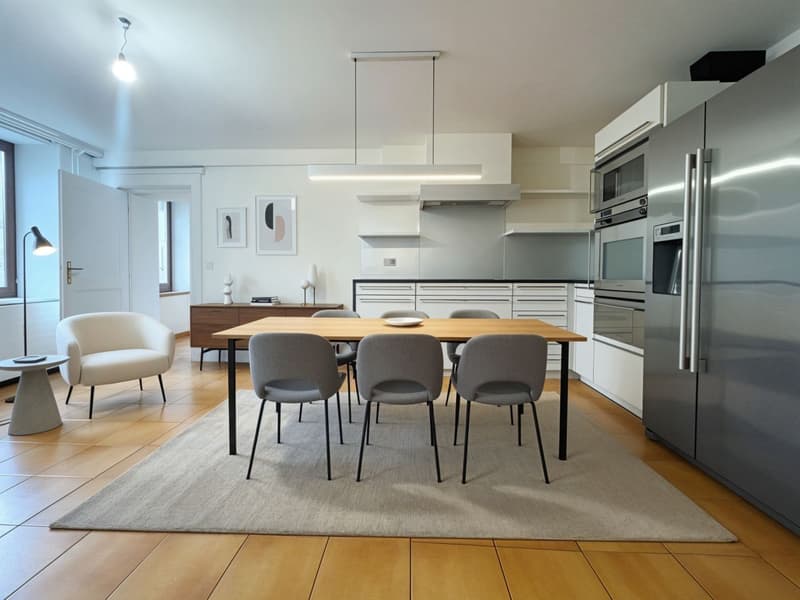 À louer - Magnifique maison de village de 7.5 pièces - 260 m² - Piscine chauffée - Trélex (Nyon) (5)