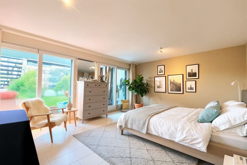 Rare à la vente - Duplex d'exception avec jardin et vue imprenable sur les montagnes (5)
