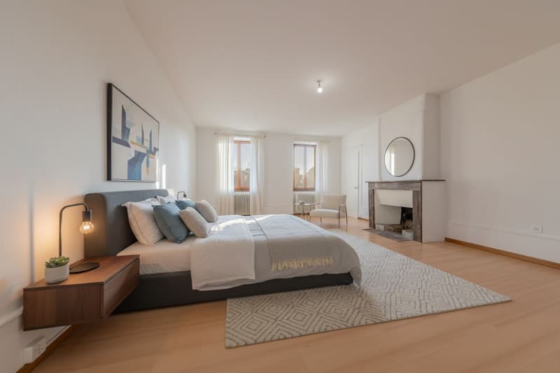À louer - Magnifique Duplex dans une maison de village de 7.5 pièces - 260 m² - Piscine chauffée - Trélex (Nyon) (6)