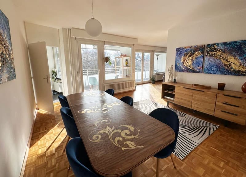 SOUS-LOCATION - Bel appartement meublé de 7.5p / 4 CHB / Balcon (2)