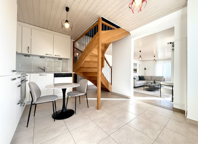 Villa individuelle rénovée de 3 chambres à coucher avec grand jardin à Bremblens-sur-Morges (4)