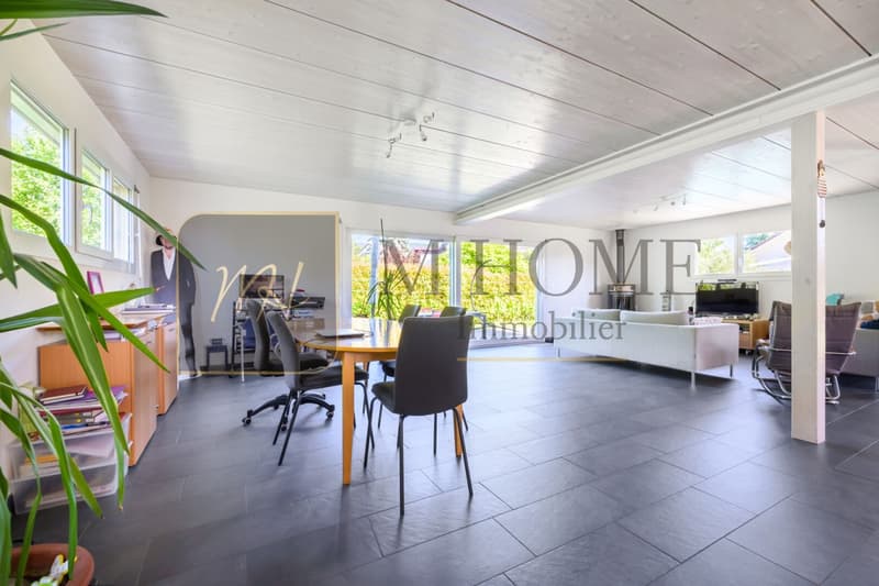Trélex - Exclusivité ! Villa individuelle avec piscine, calme résidentiel, gare à pied, exposition Ouest (4)