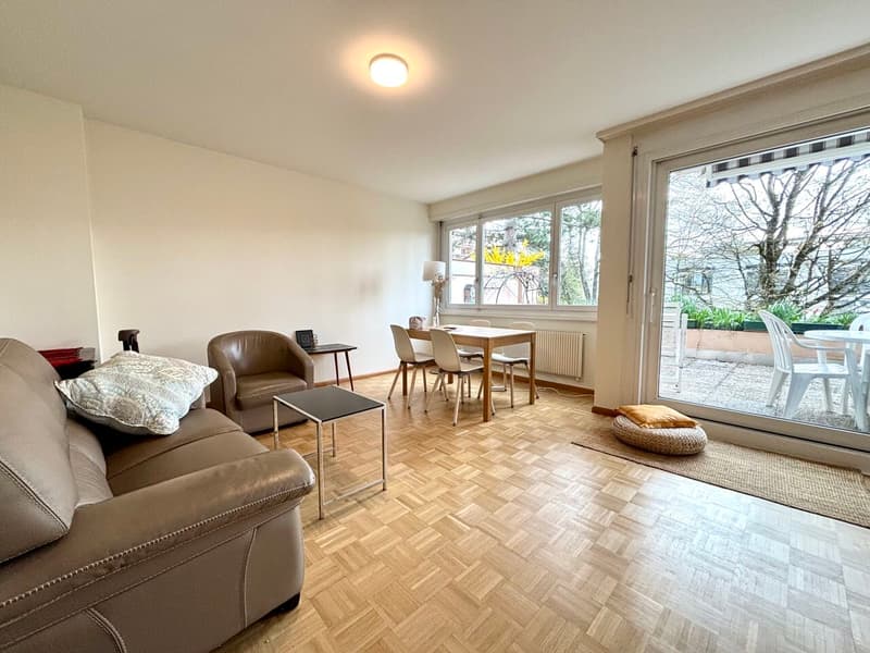 Bel appartement meublé avec grande terrasse dans quartier calme à Nyon (2)
