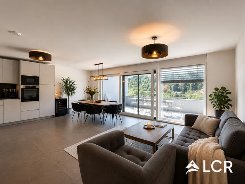 Magnifique attique de 3,5 pièces avec terrasse de 30 m² - Puidoux (2)