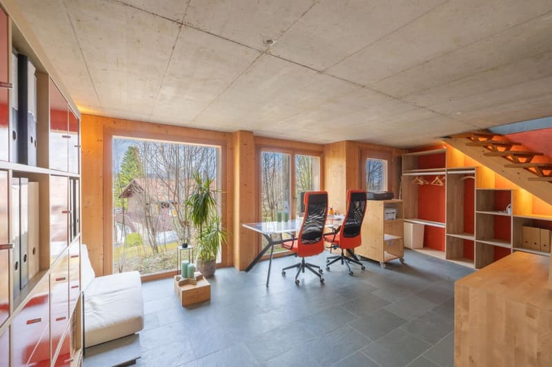 Magnifique villa d'architecte meublée avec 3 chambres au bord du forêt à Saint-Cergue (13)