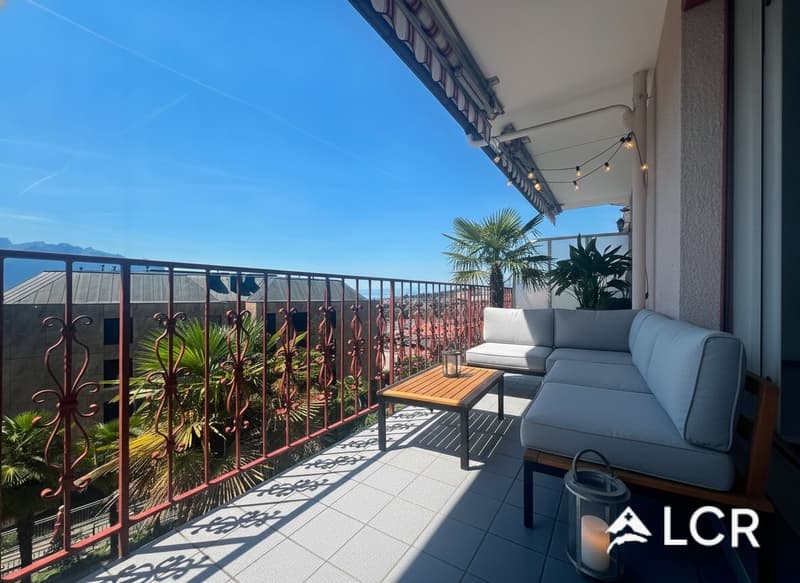 Magnifique Appartement de 5.5P / 3CHB / 1 SDB / 1 Balcon avec vue imprenable sur le Lac / 2 places de parc (2)