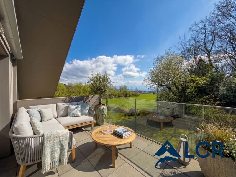 Splendide 4,5 pièces duplex en attique - Vue lac - 5 minutes de Morges (6)