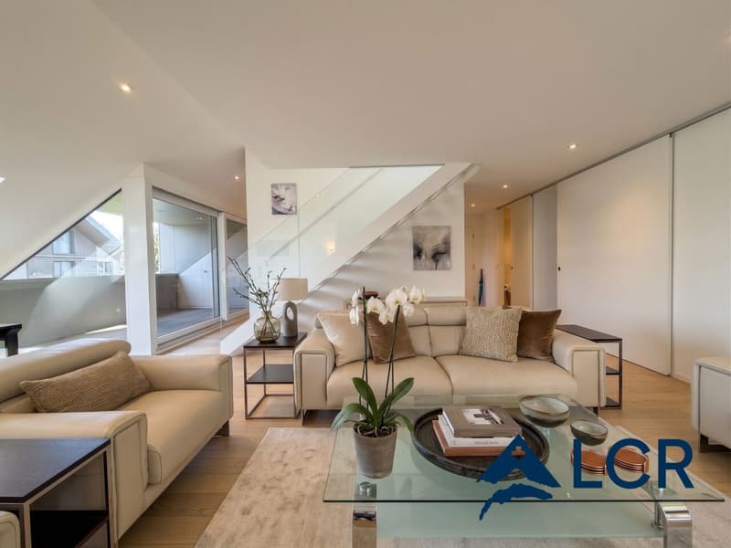 Splendide 4,5 pièces duplex en attique - Vue lac - 5 minutes de Morges (2)
