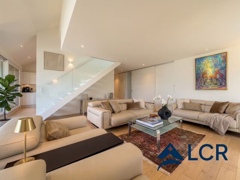 Splendide 4,5 pièces duplex en attique - Vue lac - 5 minutes de Morges (5)