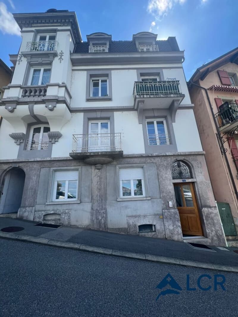 Bel Appartement de 3.5P à Veytaux / 2CHB / 1 SDB / proche lac, Vevey et Montreux (7)