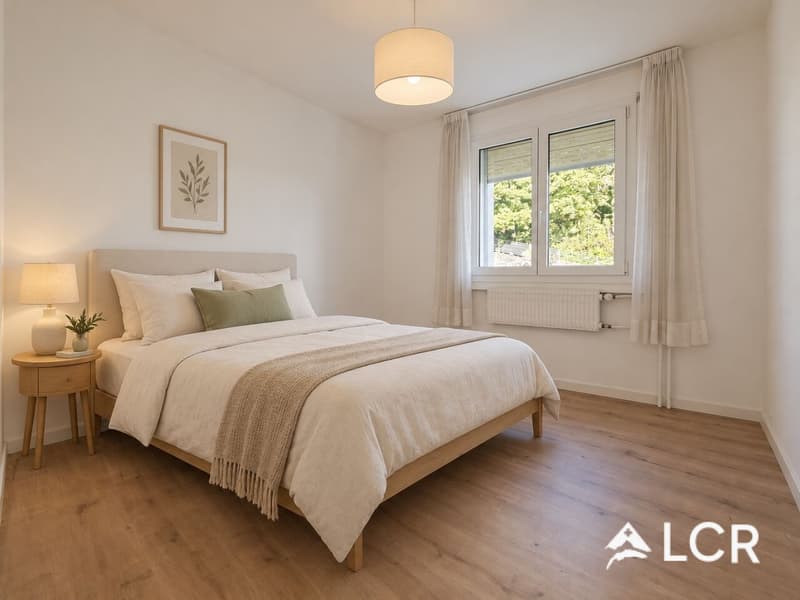 Bel appartement rénové de 4.5 pièces au coeur d'un secteur prisé / 3 CHB / 1 SDB / 1 Terrasse (5)