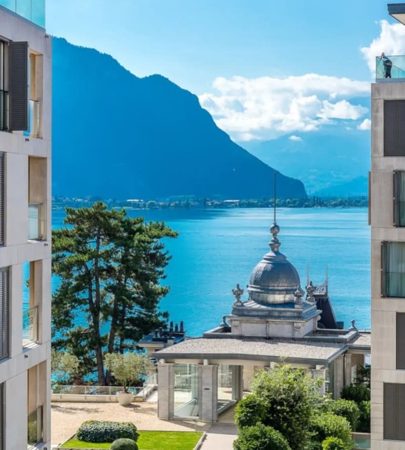 Bel appartement de standing de 3.5p meublé à Montreux avec vue au lac (1)