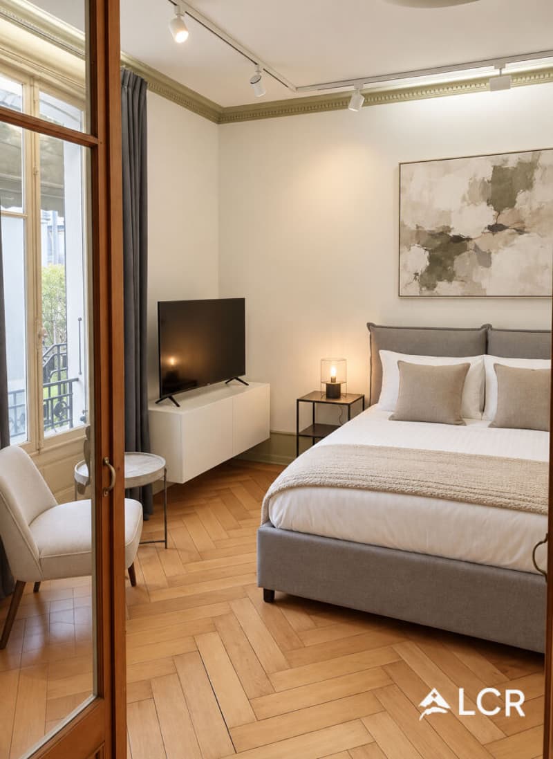 Bel appartement de 3P / 1 CHB /1 SDB / 1 Balcon / 1 Jardin / place de parc (2)