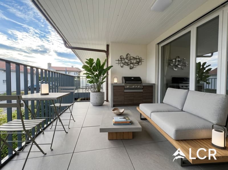 Magnifique appartement de 3.5P / 2 CHB / 2 SDB / 1 Balcon / 2 places de parc (8)