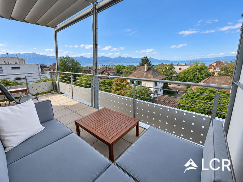 Bel appartement de 3.5p à Lausanne / vue sur lac (4)