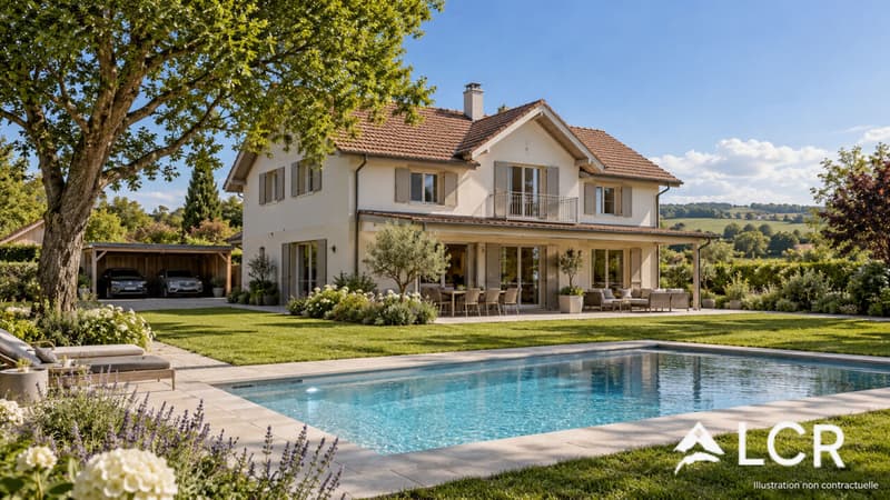 OFF MARKET - Belle maison avec piscine, grand jardin arboré et vue dégagée (1)