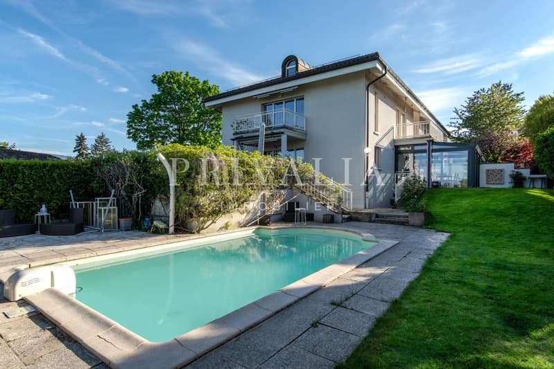 Magnifique villa de 510 m2 utile avec piscine et vue panoramique à Confignon (2)
