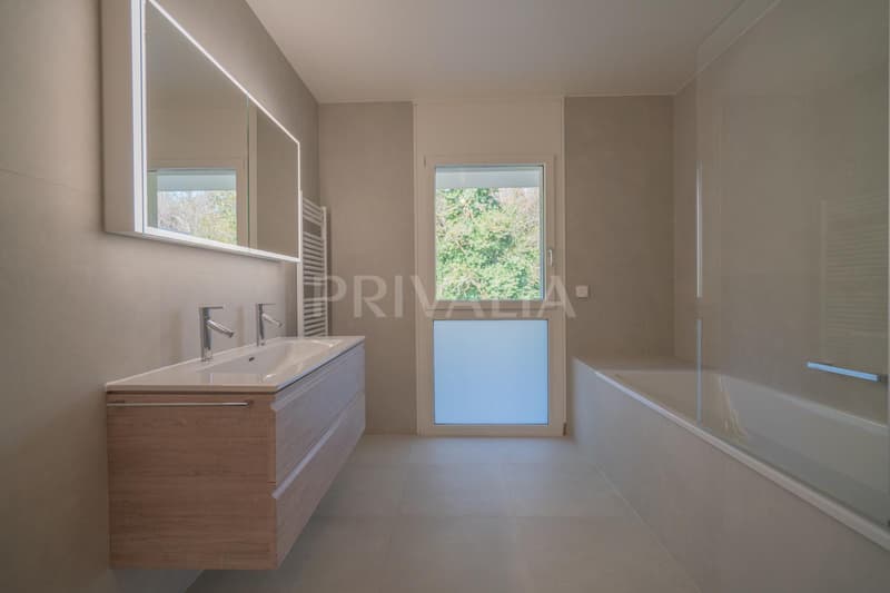 Superbe attique en duplex rénové avec terrasses et vue dégagée (11)