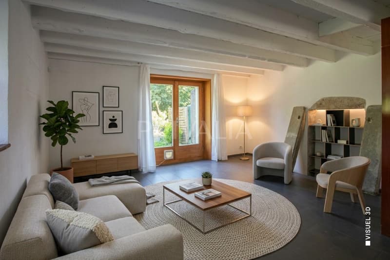 Belle maison mitoyenne villageoise au coeur de Troinex (2)