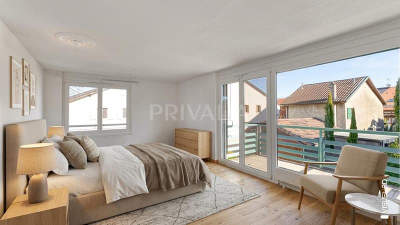 En exclusivité - Vaste appartement avec balcons et parkings à Sézenove / Bernex (3)
