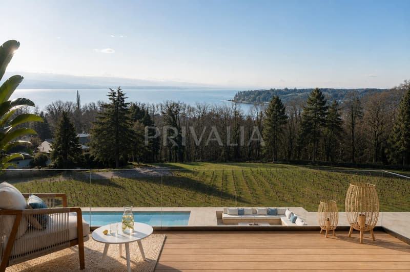 Projet neuf d'exception avec vue panoramique sur le lac Léman ? Dully (2)