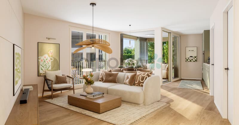 Appartement neuf de 2.5 pièces de 62 m² PPE avec loggia . (8)