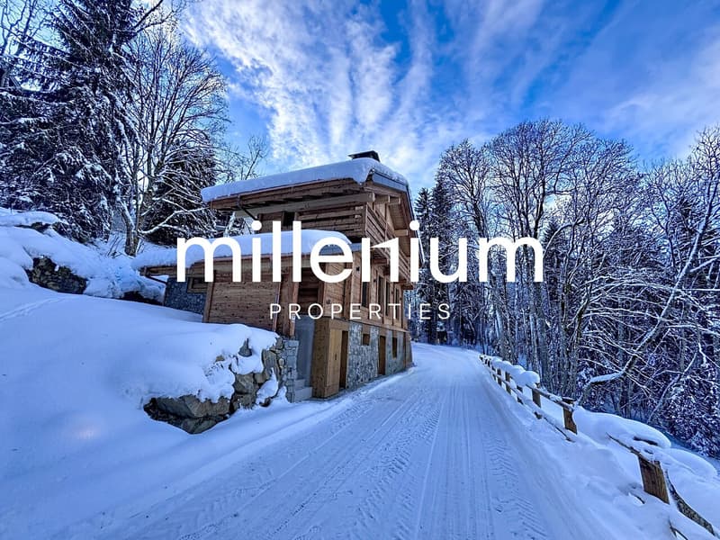 Superbe chalet Neuf à Megève, proches pistes secteur Rochebrune (1)