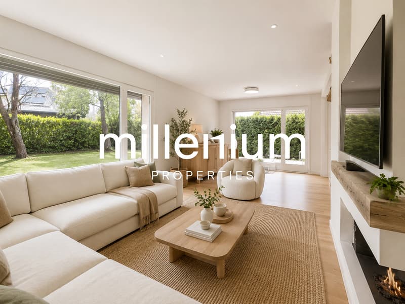 Superbe Villa Contemporaine avec Grand Jardin Plein Sud - Vessy (3)