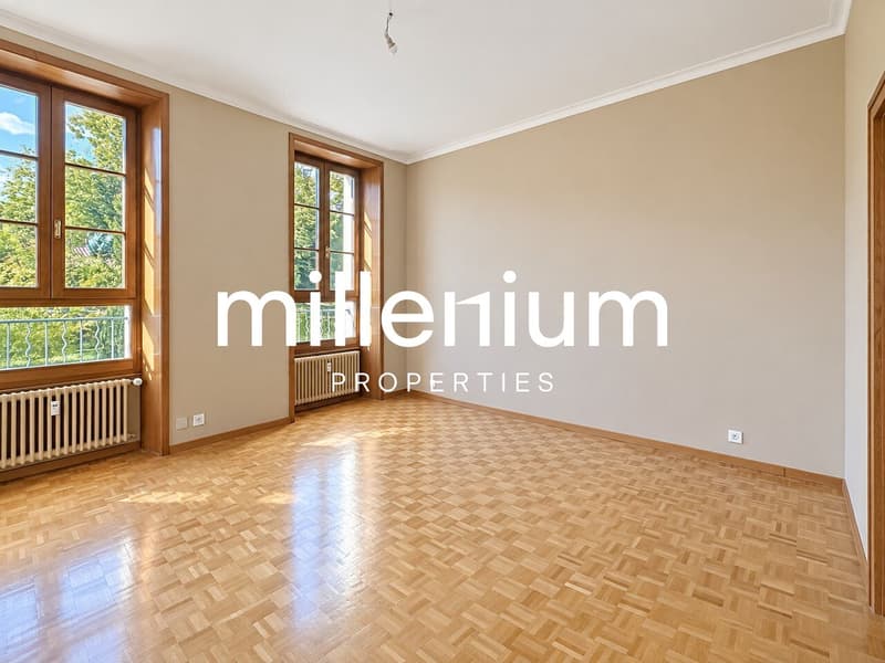 Appartement duplex de charme en rez-de-jardin au Château Barillet --Satigny (4)