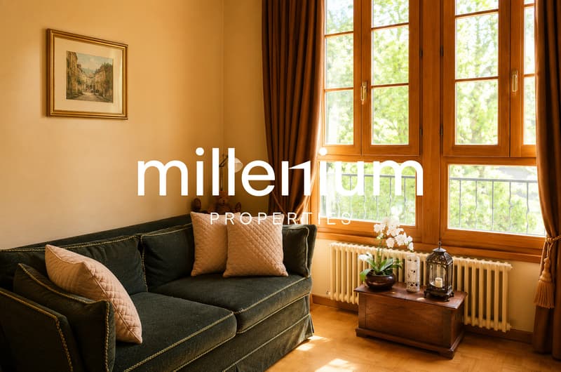 Appartement duplex de charme en rez-de-jardin au Château Barillet --Satigny (8)