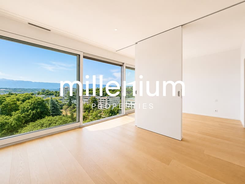 Superbe duplex en attique avec vue Lac et Mont-Blanc à Chêne-Bougeries (9)