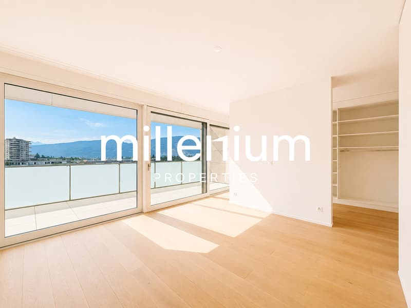 Superbe duplex en attique avec vue Lac et Mont-Blanc à Chêne-Bougeries (12)
