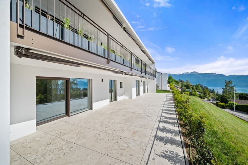 Neuf | Terrasse & jardin avec vue lac (11)