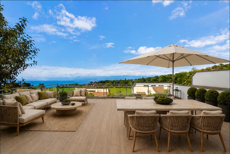 Terrasse côté Sud - image IA