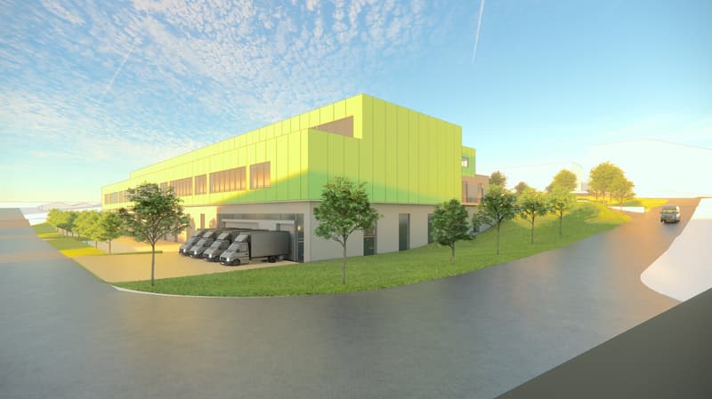Bâtiment industriel, logistique, bureaux de 10'000 m2 divisibles à construire à louer à Crissier (2)