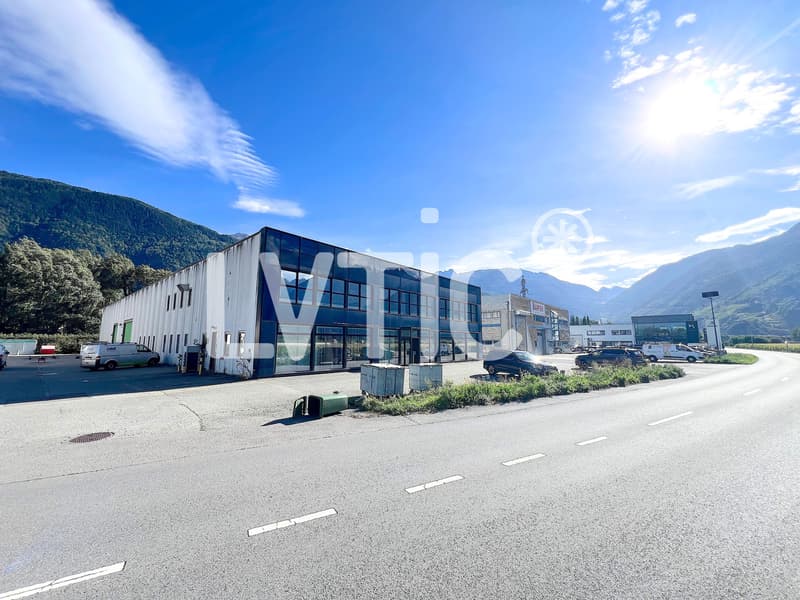 Halle industrielle, showroom, bureaux de 2000 m2 à louer à Martigny (2)