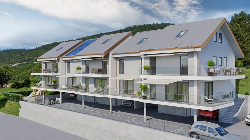 Villa contigüe à Vallorbe - Promotion Villas Horizons (4)