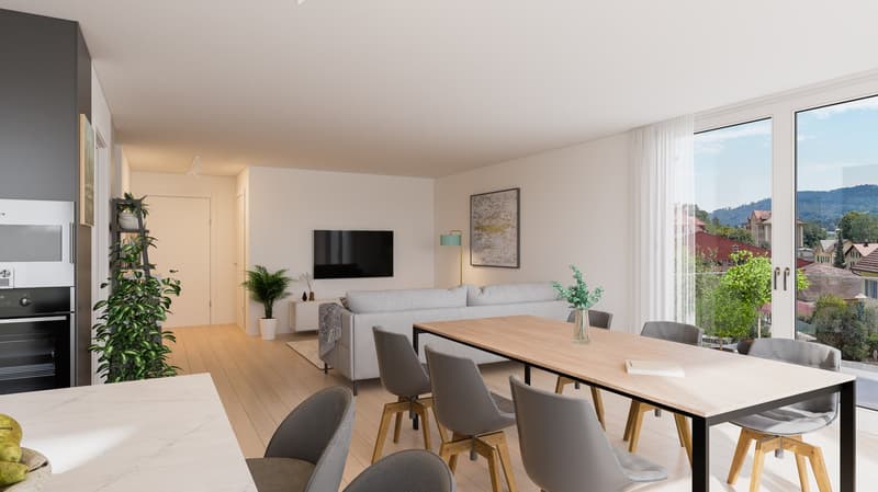 Villa contigüe à Vallorbe - Promotion Villas Horizons (8)