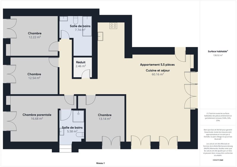 Appartement neuf de 5.5 pièces avec balcon à Vallorbe (9)
