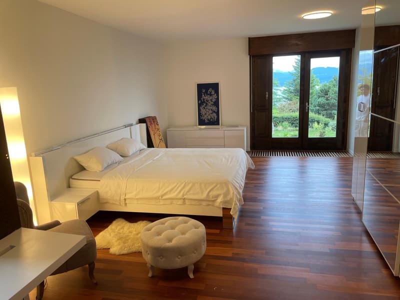 Magnifique villa individuelle non meublée ou meublée (à choix) avec splendide vue sur le lac à Féchy (9)