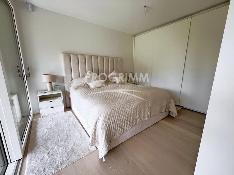 Vesenaz - rez de jardin meublé - 3 chambres - 1 pkg sous-sol - Terrain de 300m2 (5)