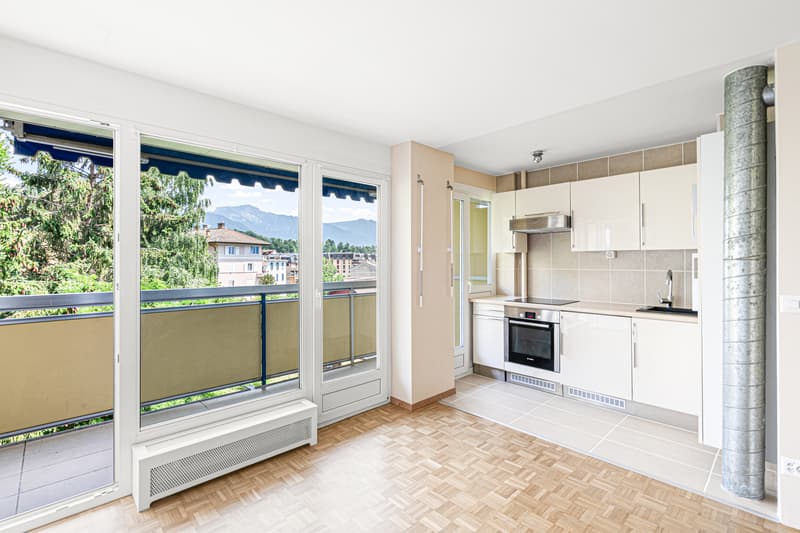 Studio rénové Balcon ensoleillé Vue dégagée (5)