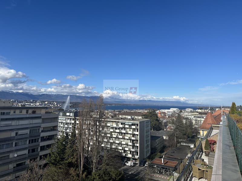 Malagnou - Attique rénové avec terrasse et vue lac (6)