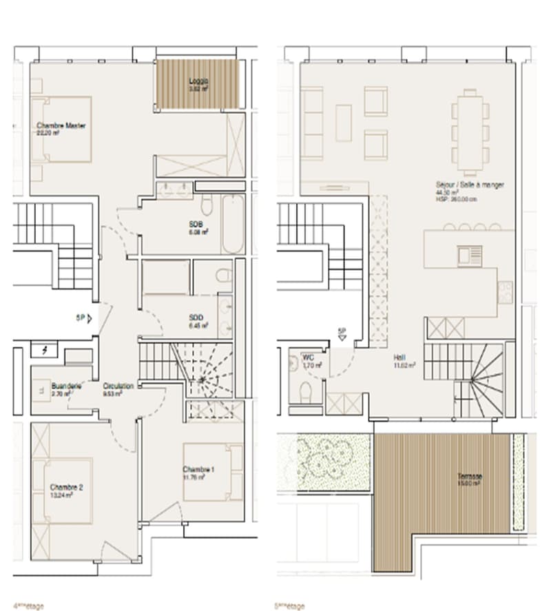 Bel appartement de 5 pièces en duplex (6)