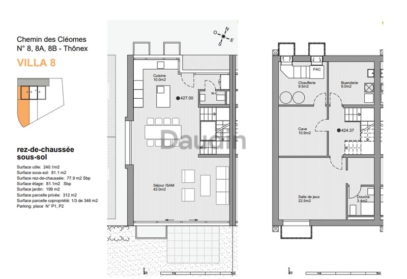 Villas sur plans dans quartier résidentiel à Thônex (6)
