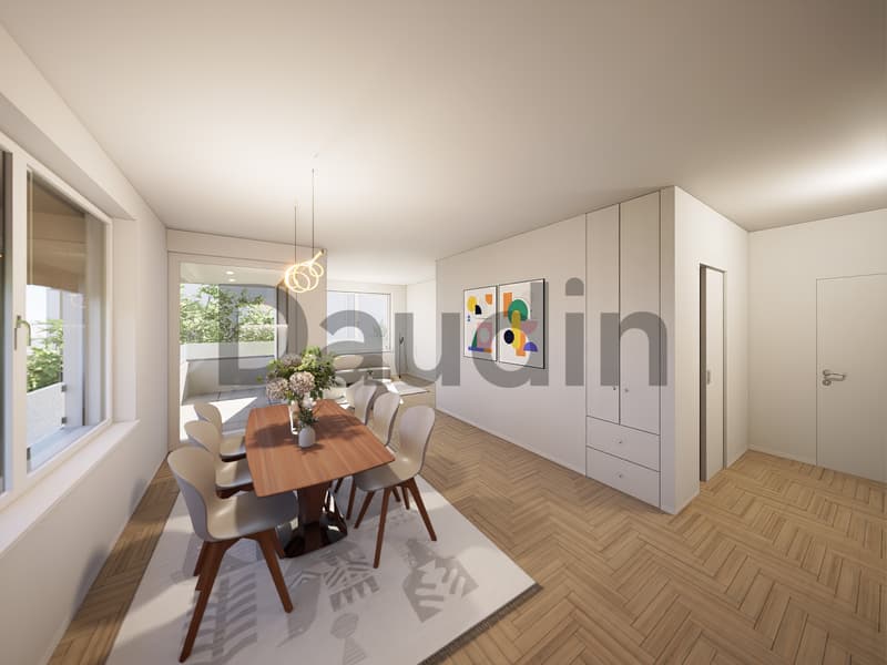 Appartement THPE sur plan de 3 pièces avec balcon (2)