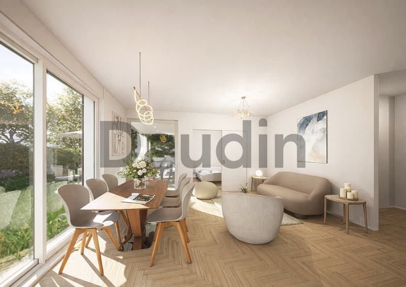 Appartement THPE sur plan de 3 pièces avec jardin privatif (3)